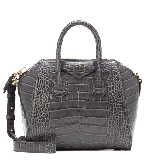 givenchy bag crocodile|Mini Antigona bag in crocodile effect leather .